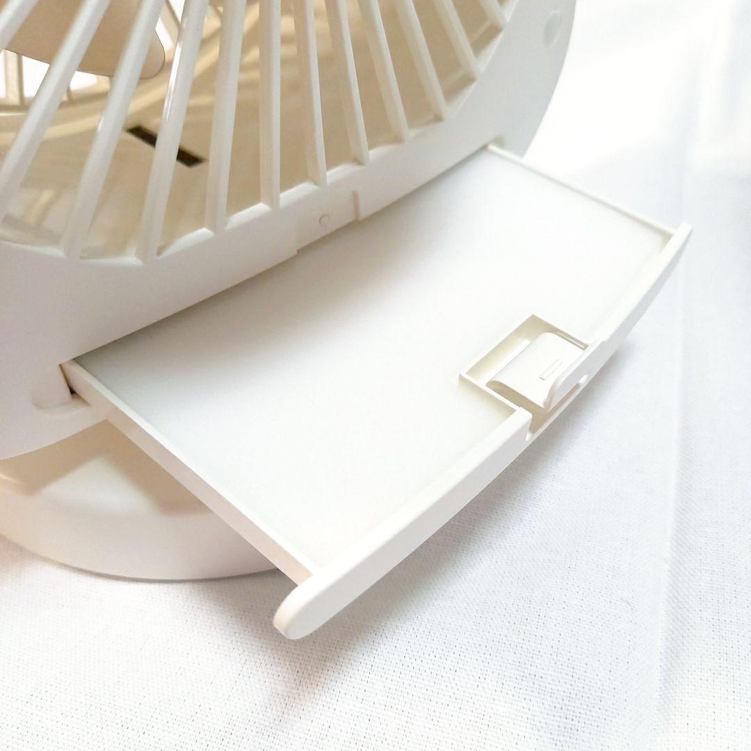 冷風機 冷風扇 風力調節 送風 冷却 加湿 USB給電式 卓上 ホワイト