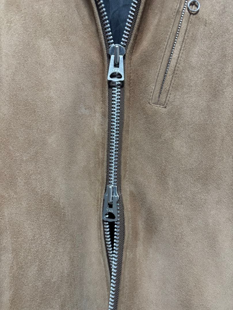 レトログレード スエードレザー シングルライダースジャケット 上野商会