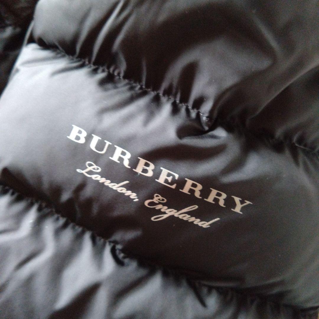 未使用タグ付✨バーバリー　ノバチェックフード　ダウンコート　リアルファー