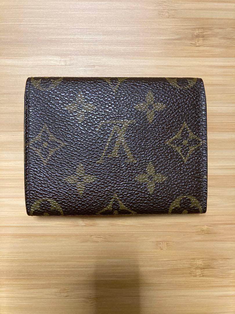 Louis Vuitton レザー 折りたたみカードケース　名刺入れ