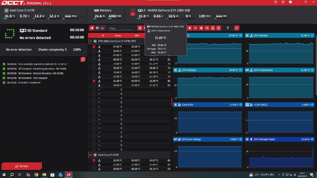 白ゲーミングPC i7-4770/GTX1060/SSD480GB