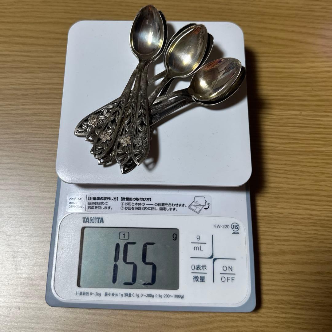 スプーン9本　シルバー950など 銀　総重量155g