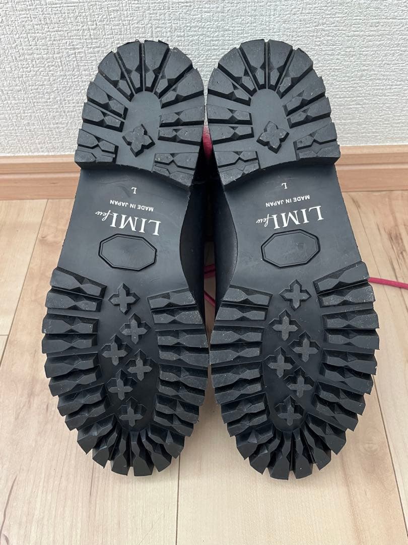 【LIMI feu】ファー付きブーツ ブラック/ピンク