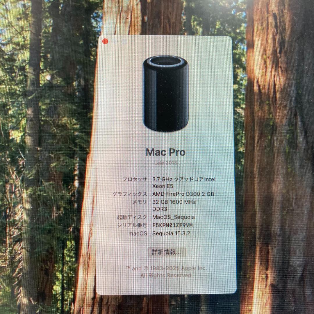 Mac Pro Xeon 32GB 2TB 最新OS Win11 Office