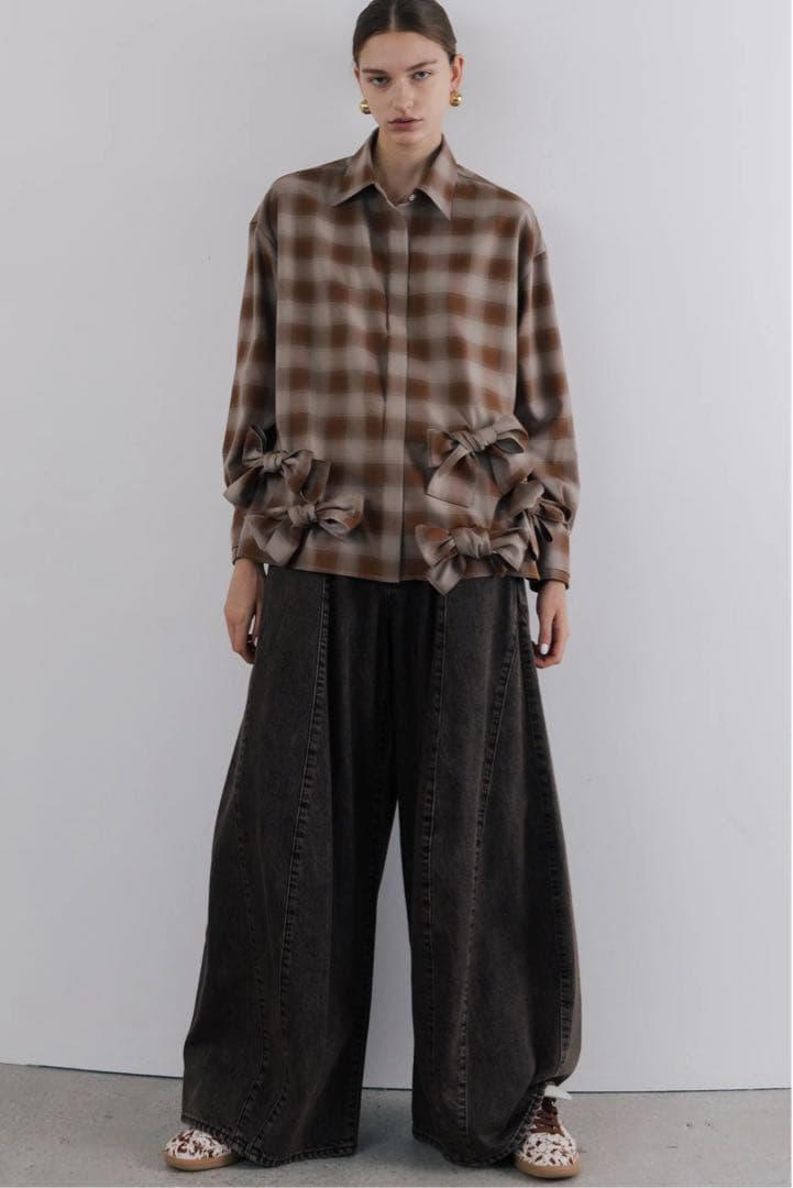 パンツ THETOE Santorini Denim Pants / brown M