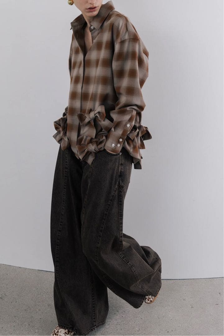 パンツ THETOE Santorini Denim Pants / brown M
