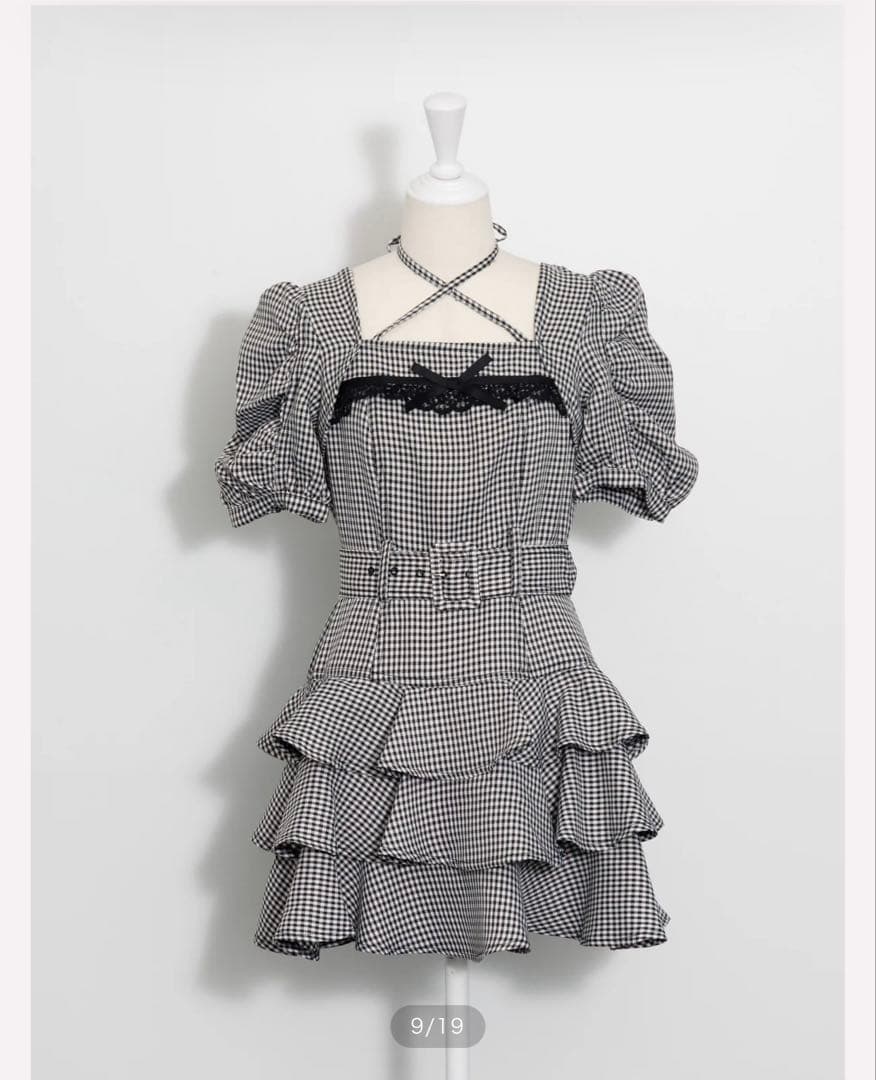 ディアードフリルミニワンピース pium