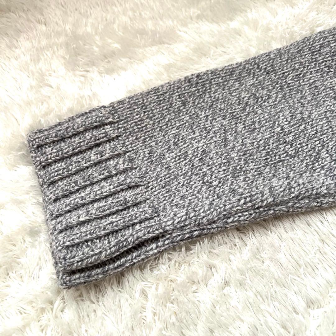 HANAです。ATON 　エイトン　ローゲージタートルネックニット グレー