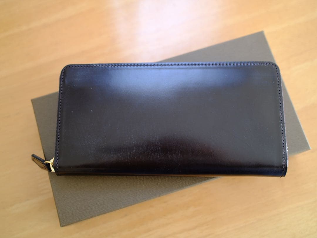 ココマイスター　ブライドル グランドウォレット ロイヤルブラウン