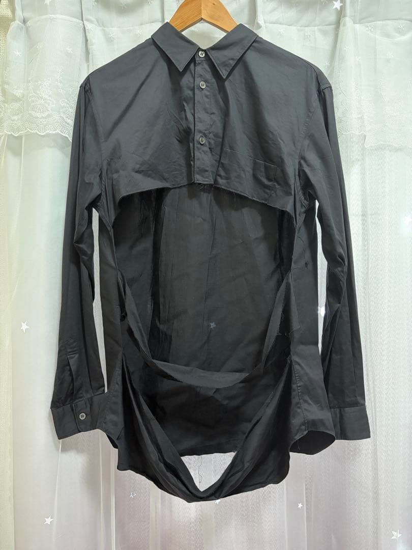 コムデギャルソンオムプリュス　20aw カットオフレイヤードシャツ