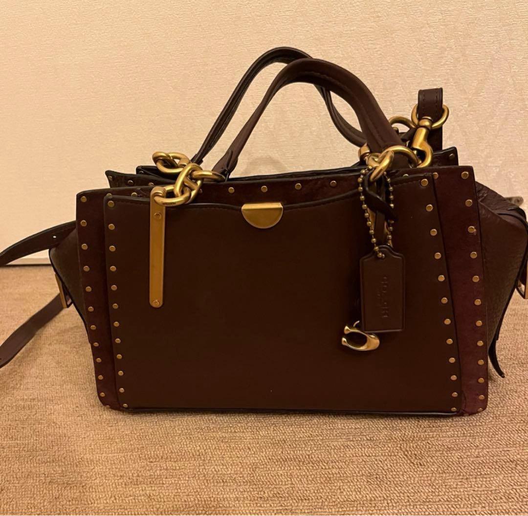 ⭐︎ syouta⭐︎COACH ドリーマー ウィズ リベット ハンドバッグ