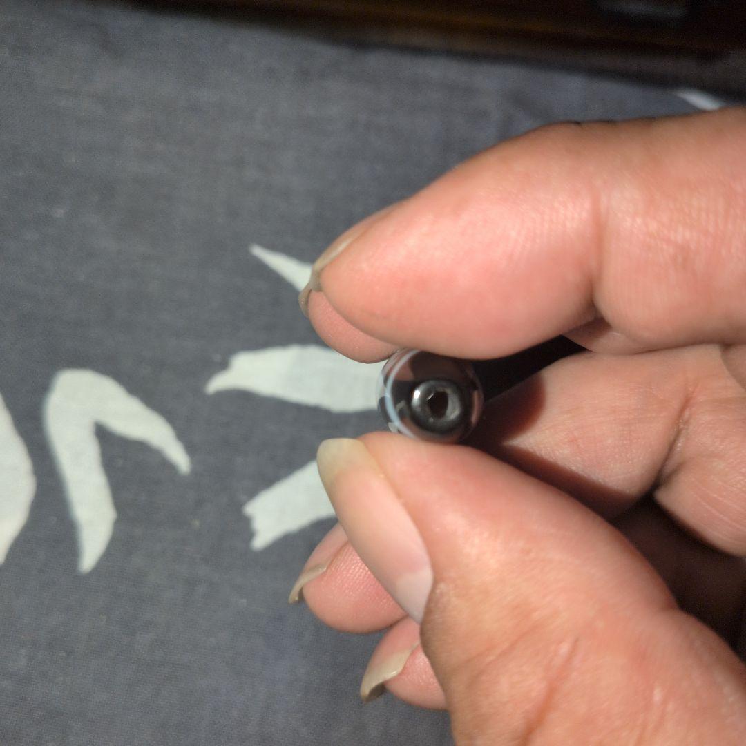 超希少高級　至純　白地　黒皇帝龍天珠 至純　白龍天珠　セット売り