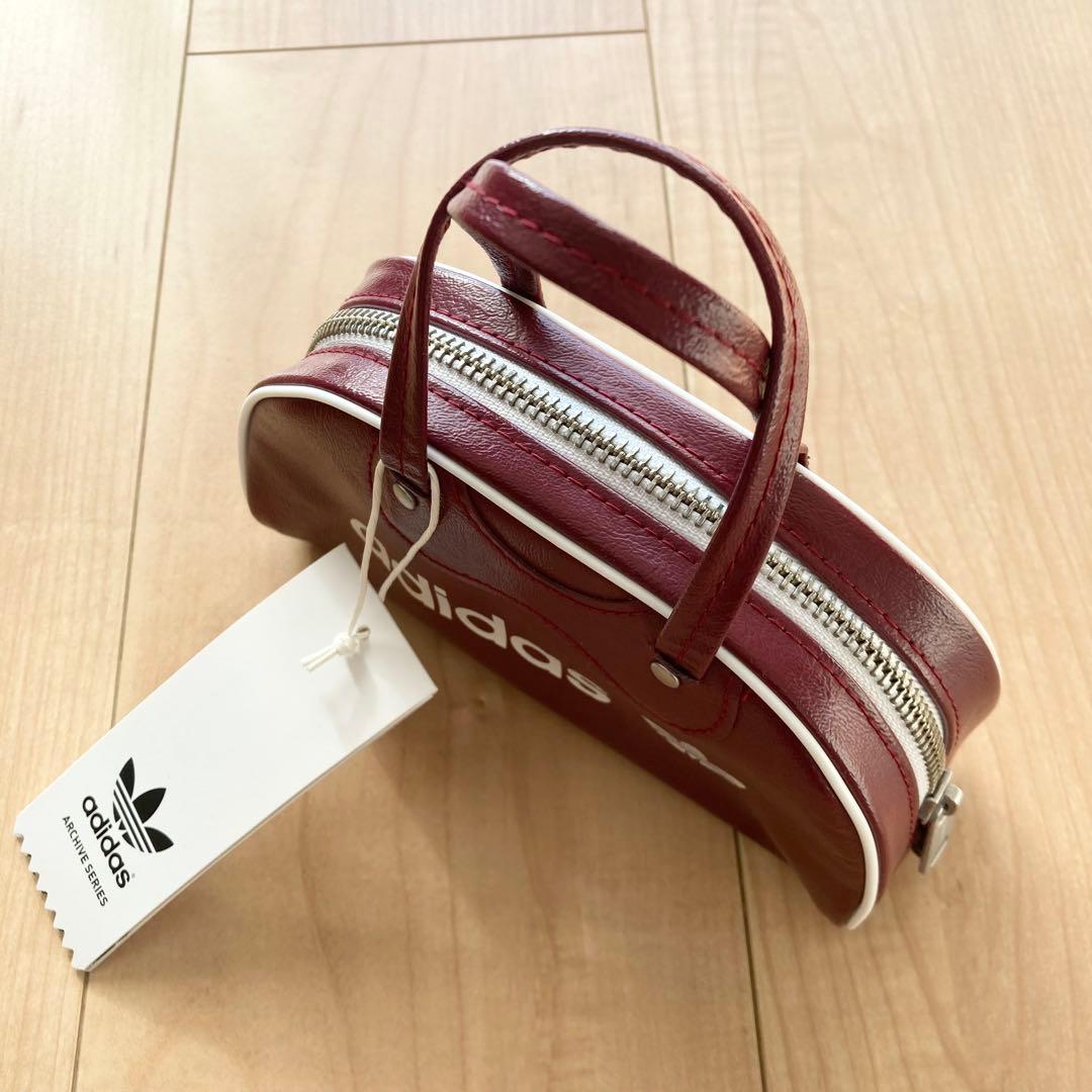 レア品・タグ付　アディダス adidas　ミニチュア　ボストンバッグ　横17cm