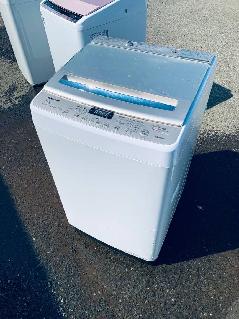 ①✅Hisense 電気洗濯機✅ ✅HW-DG75A✅送料設置無料