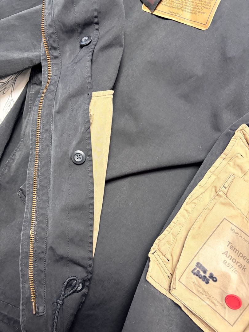 テンシー Ten-c テンペスト アノラックジャケット 黒 50