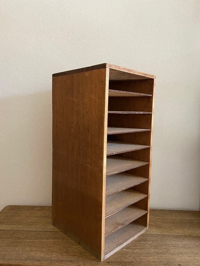 カルテ棚　仕切り　古道具