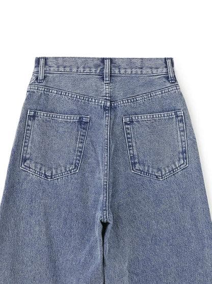 アシメフロントデニム-short・S・インディゴ