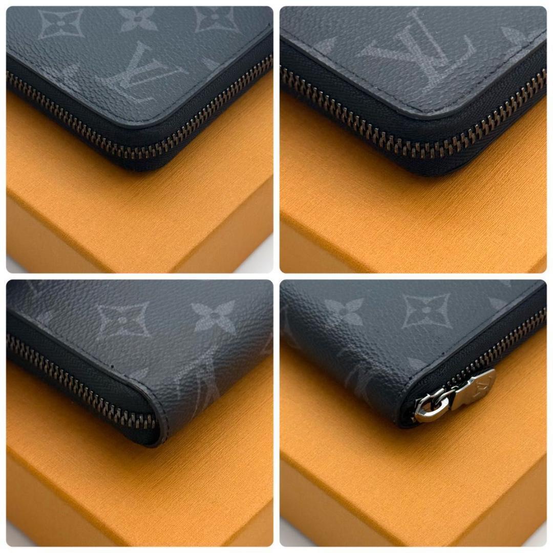 【現行 未使用に近い】ルイヴィトン モノグラム エクリプス ジッピーホリゾンタル