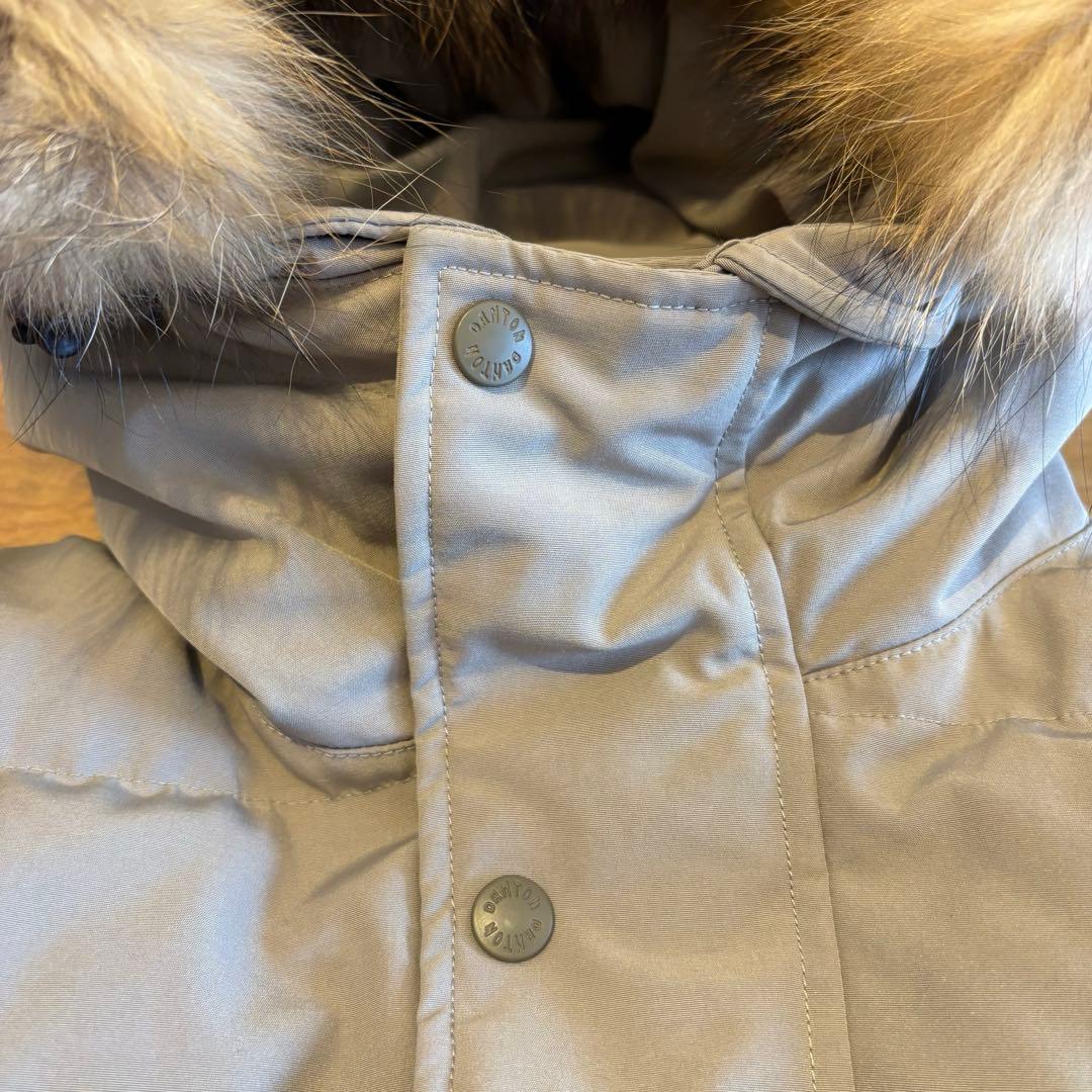 DANTON ショートダウンジャケット ファー付き36