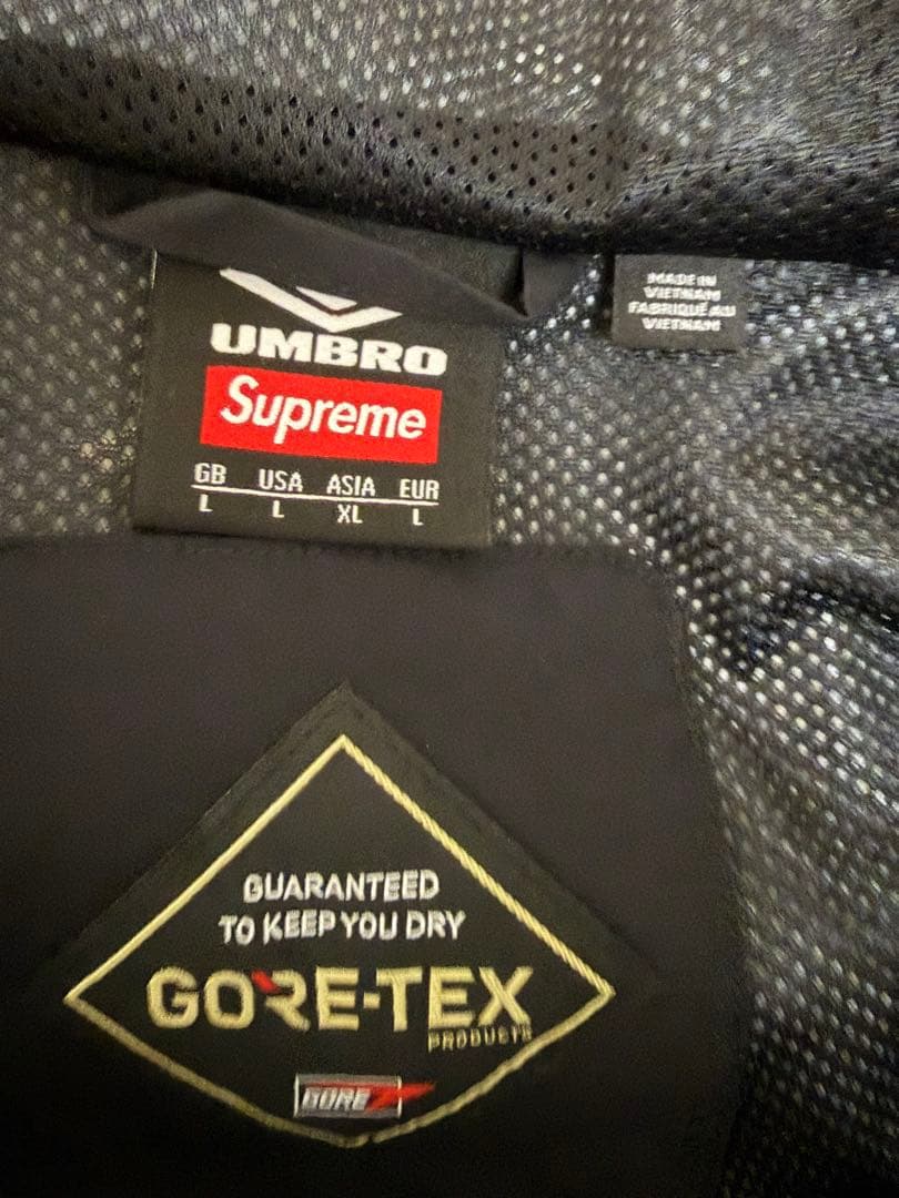 L Supreme Umbro GORE-TEX HoodedJacket 黒
