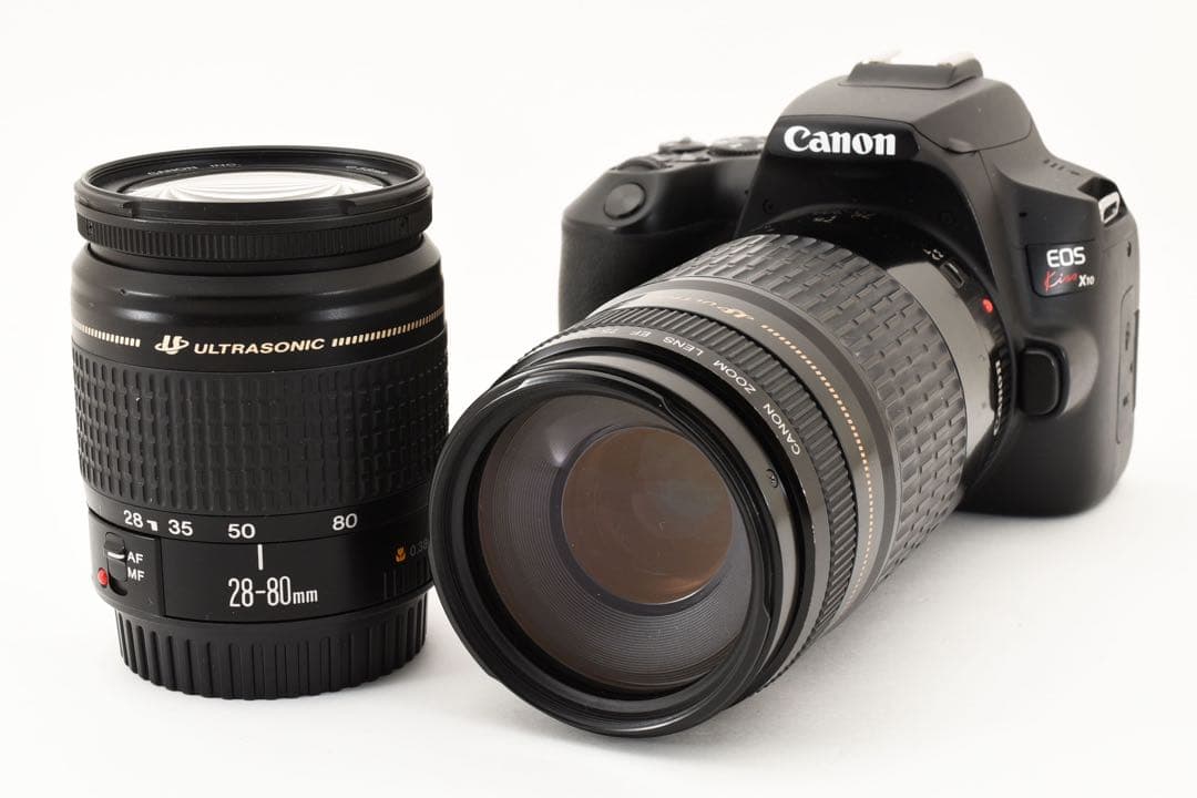 デジタル一眼レフカメラ☆Canon kiss X10標準&望遠ダブルレンズセット