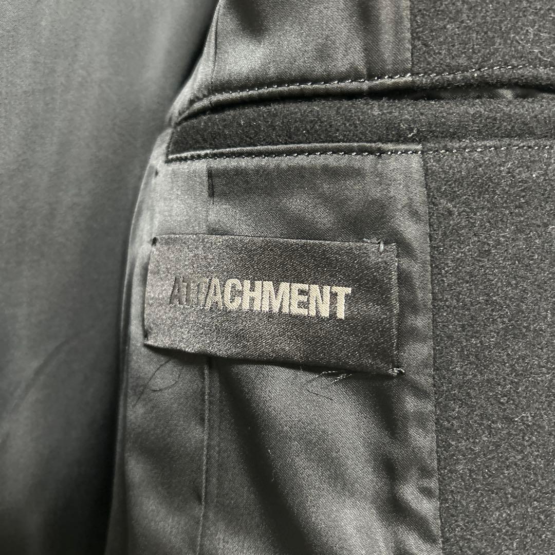ATTACHMENT フード付き黒ジャケット