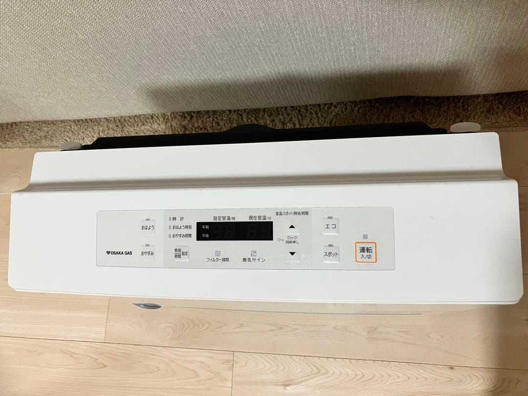 【美品】リンナイ　大阪ガス　ガスファンヒーター RC-U5801E ガスホース付