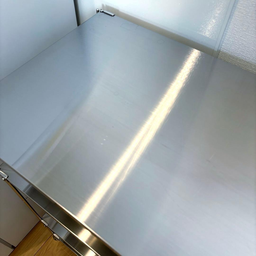 【美品】無印良品 ステンレスユニットシェルフ ステンレス天板 84cm 4段