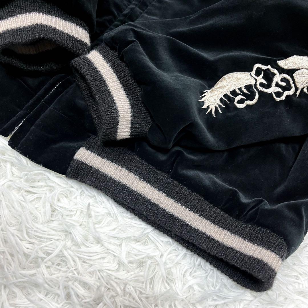 極美品 超希少 東洋エンタープライズ 港商 襟付きスカジャン 別珍 リバーシブル