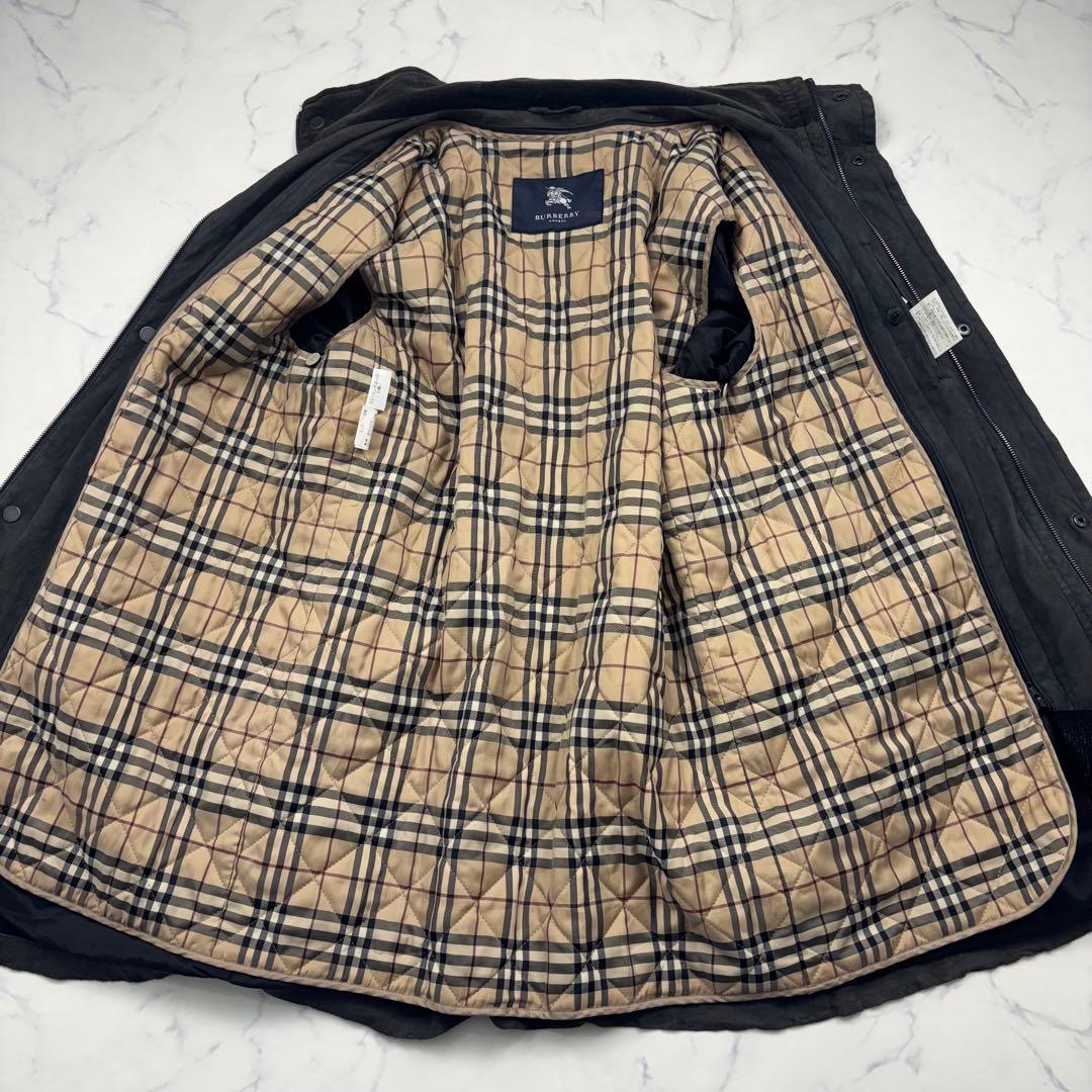 【逸品】バーバリーロンドン　スエード　ジャケット　　ブルゾン　ライナー付　大きい