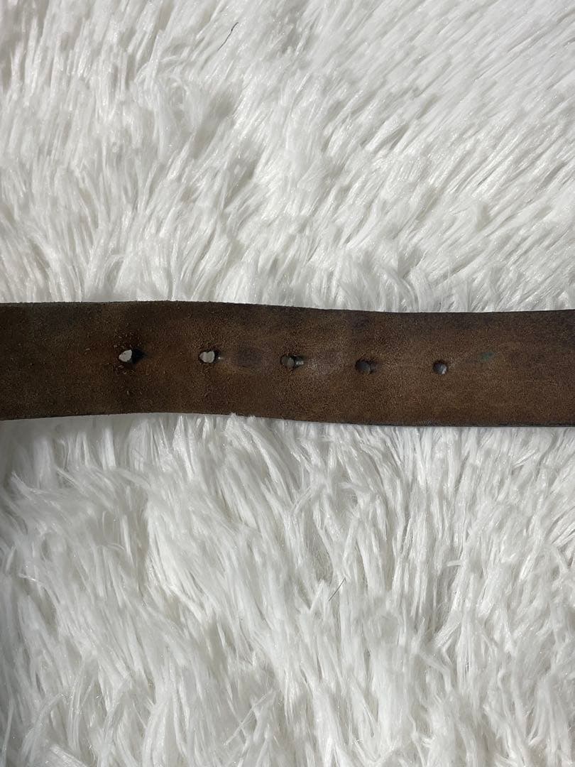 希少　Levi’s リーバイス ベルト USA製 本革 レザー 真鍮バックル