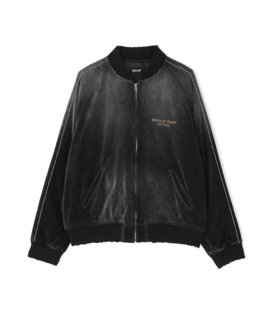 ジャケット・アウター SCHOOT EMB. TIGER GRUNGE SOUVENIR JACKET