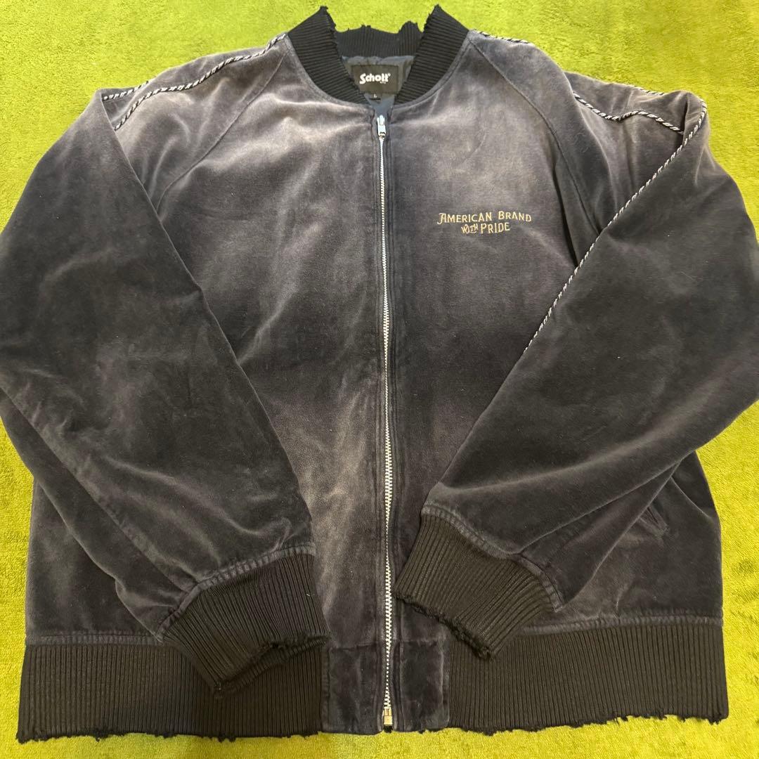 ジャケット・アウター SCHOOT EMB. TIGER GRUNGE SOUVENIR JACKET