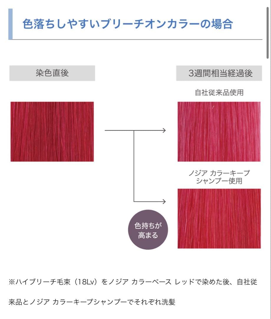 NODIA カラーキープシャンプー　300㎖3本 はなまつり