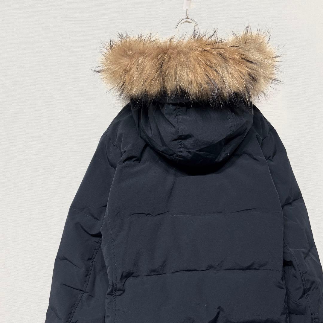 DANTON ダントン ダウンコート ネイビー L ジャケット タッサーダウン