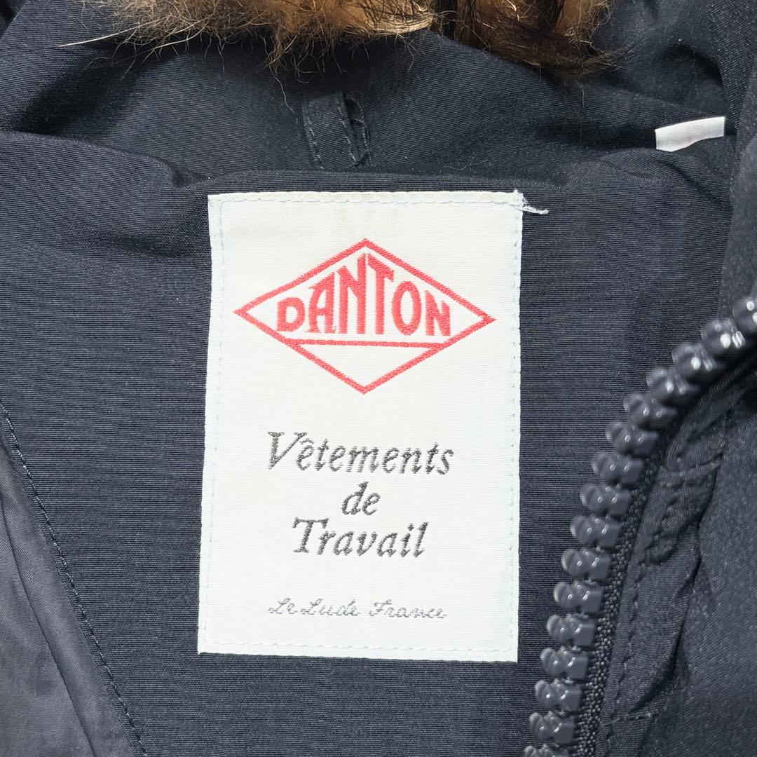 DANTON ダントン ダウンコート ネイビー L ジャケット タッサーダウン