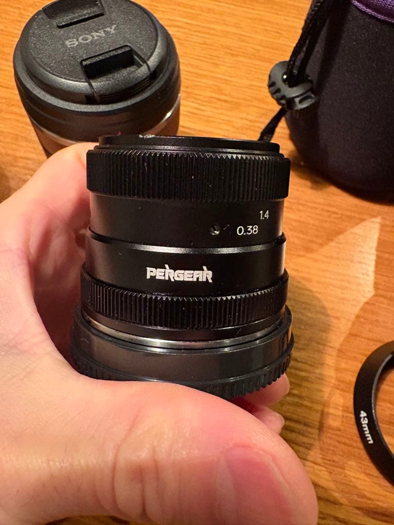 SONY nex-6 ミラーレス一眼カメラとレンズ、GARIZストラップケース