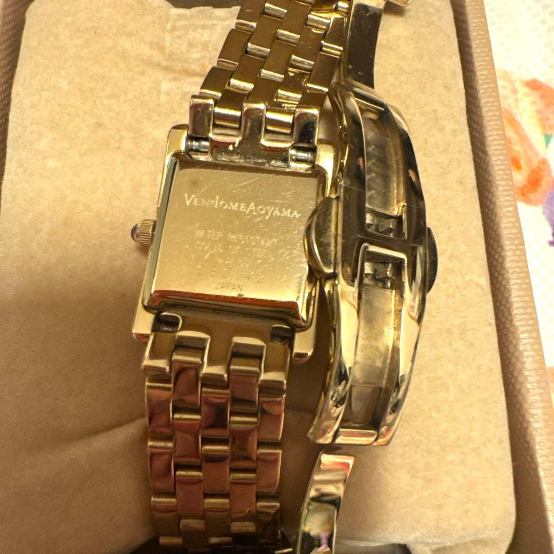 【最終値下げ】ヴァンドーム青山 ゴールドカラー 腕時計