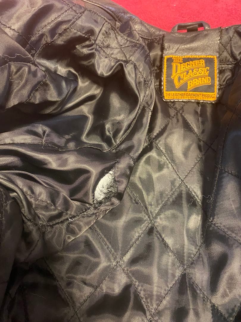 【DEGNER】レザーライダースジャケット　Mサイズ