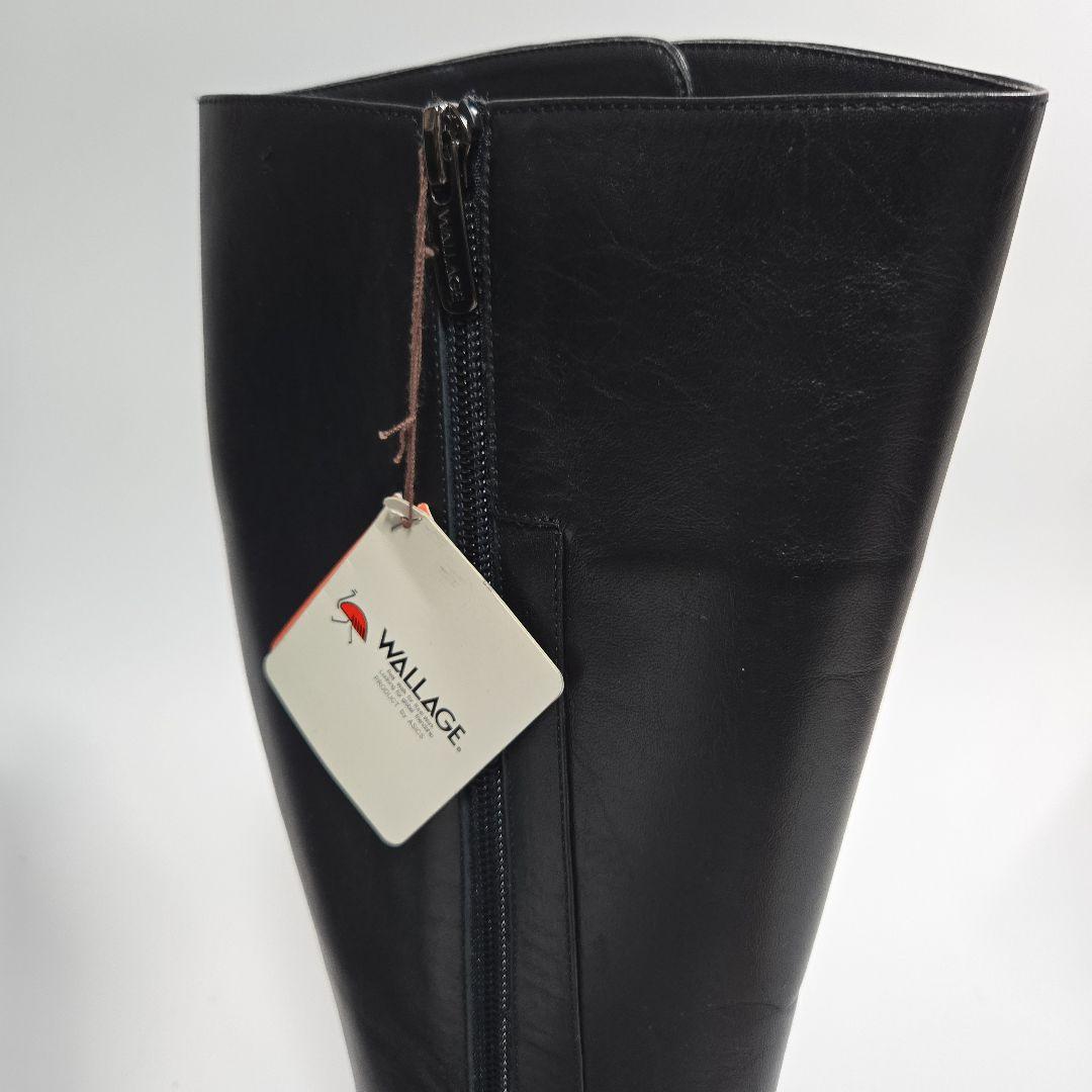 未使用 ASICS WALVAGE　サイドファスナー ロングブーツ 23.5cm