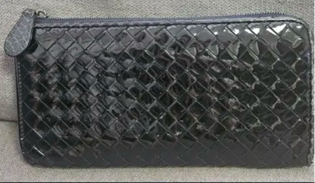 BOTTEGAVENETA 長財布 希少エナメル蛇革 送料込み