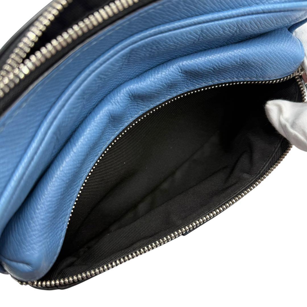 6149 極美品 ルイヴィトン タイガラマ バムバッグ ウエストバッグ ブルー