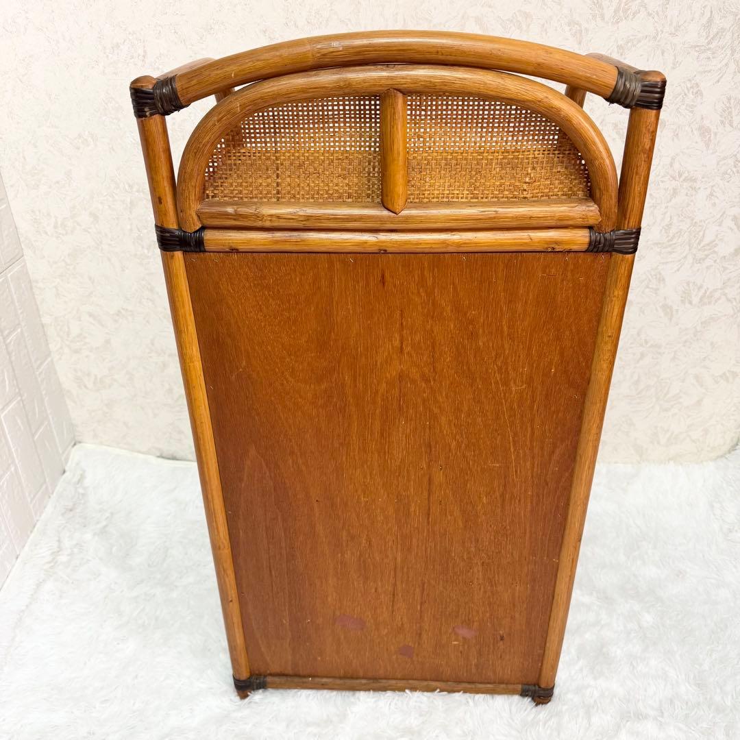 【美品】ラタン 5段チェスト 籐製 引き出し収納 アンティーク