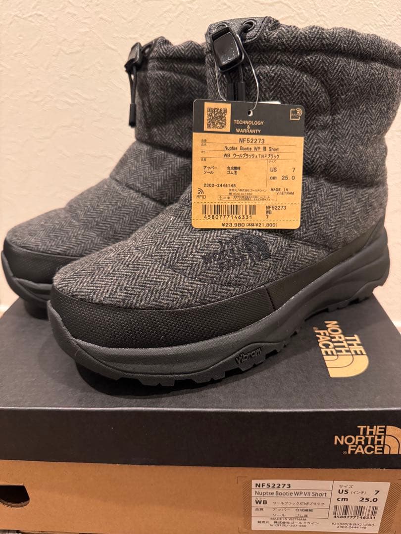 ノースフェイス ヌプシ　ブーティ　ブーツ 25cm ブラック　黒