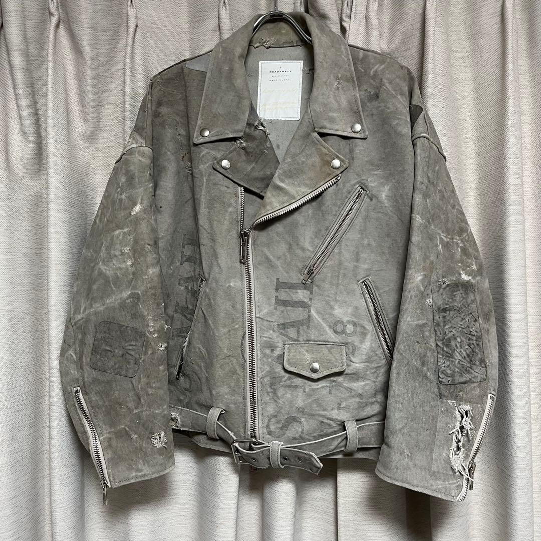 【READYMADE】ダブルライダースジャケット