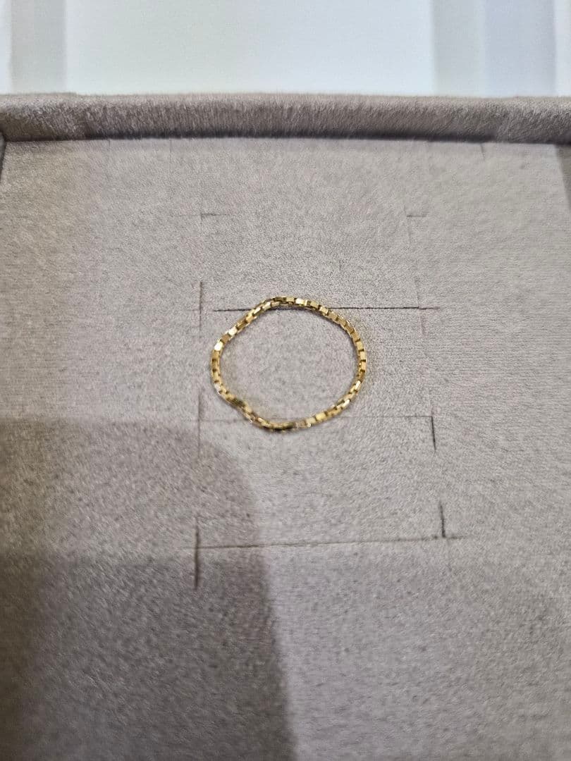 新品未使用 ete[レイヤード] K10YG ベネチアンチェーン リング5号