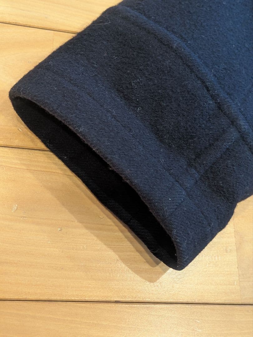 Burberry バーバリーズ　ダッフルコート　フード　ノバチェック　紺