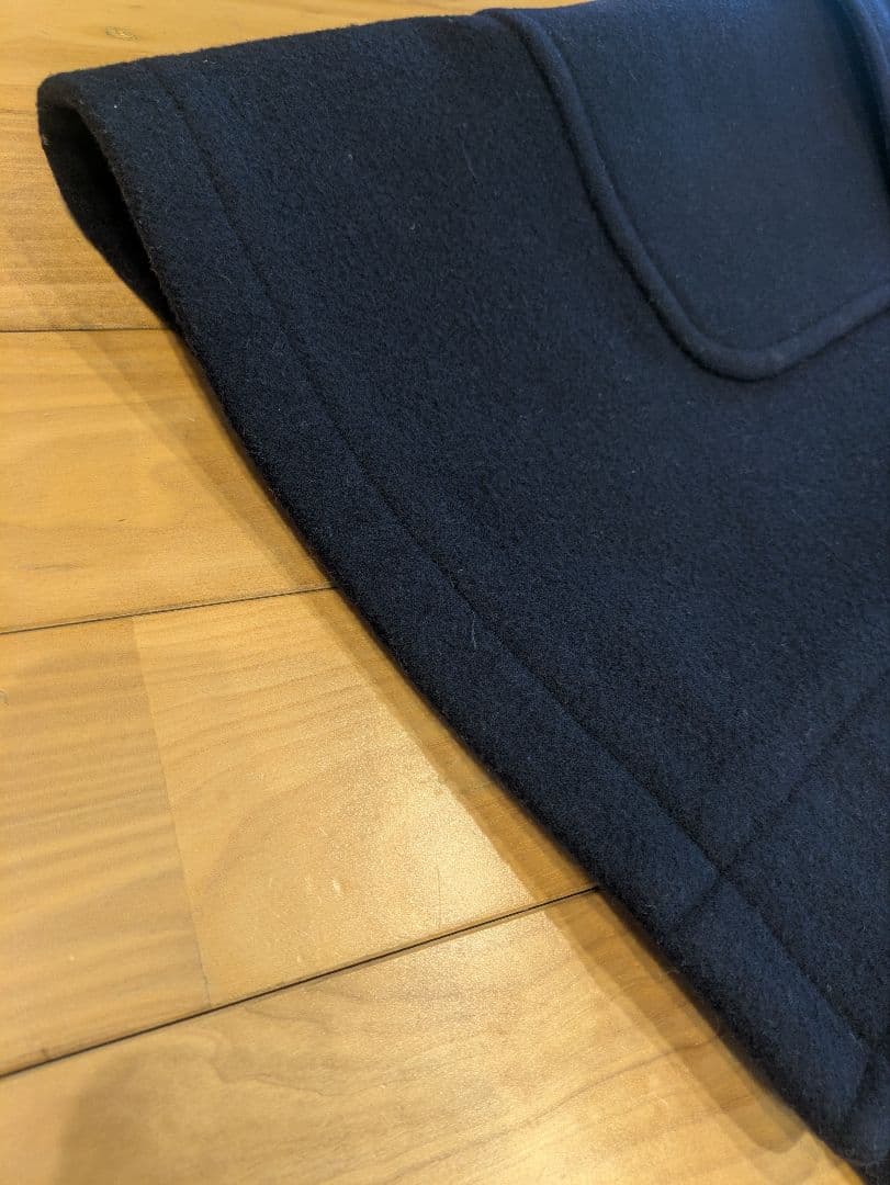 Burberry バーバリーズ　ダッフルコート　フード　ノバチェック　紺