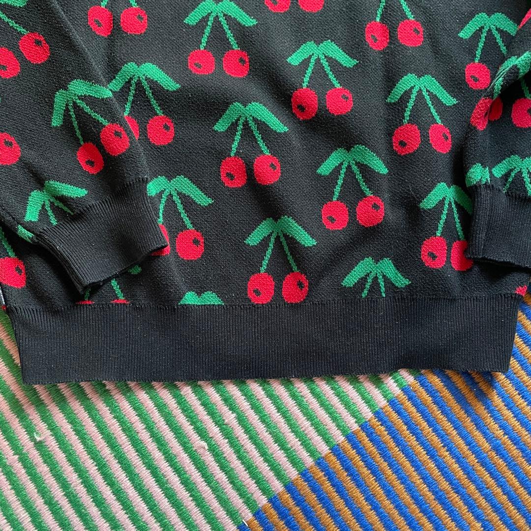 (*〜様 Supreme cherry sweater ブラック