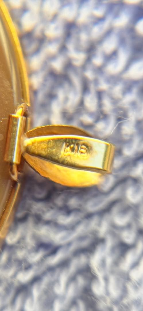 K18 カメオ ブローチ ペンダントトップ女性の横顔